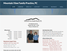 Tablet Screenshot of mountainviewfamilypracticepc.com